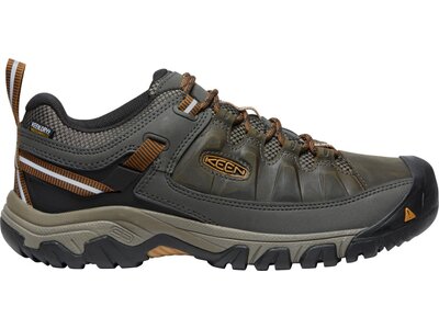 KEEN Herren Multifunktionsschuhe Herren Wanderschuhe Targhee III WP Black Olive/Golden Brown Schwarz
