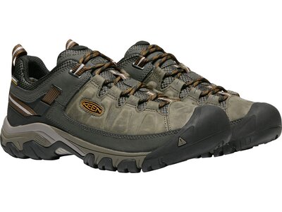KEEN Herren Multifunktionsschuhe Herren Wanderschuhe Targhee III WP Black Olive/Golden Brown Schwarz