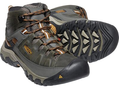 KEEN Herren Multifunktionsstiefel TARGHEE III MID WP M-BLACK OLIVE Schwarz