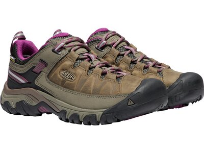 KEEN Damen Multifunktionsschuhe Damen Wanderschuhe Targhee III WP Weiß/Boysenberry Braun