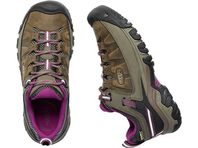 KEEN Damen Multifunktionsschuhe Damen Wanderschuhe Targhee III WP Weiß/Boysenberry Braun