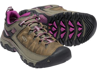 KEEN Damen Multifunktionsschuhe Damen Wanderschuhe Targhee III WP Weiß/Boysenberry Braun