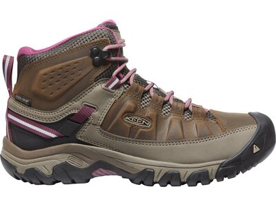 KEEN Damen Multifunktionsstiefel Damen Wanderschuhe Targhee III Mid WP Weiß/Boysenberry Braun