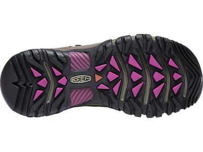 KEEN Damen Multifunktionsstiefel Damen Wanderschuhe Targhee III Mid WP Weiß/Boysenberry Braun