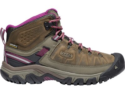 KEEN Damen Multifunktionsstiefel Damen Wanderschuhe Targhee III Mid WP Weiß/Boysenberry Braun