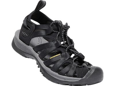 KEEN Damen Sandalen WHISPER W-BLACK/MAGNET Schwarz