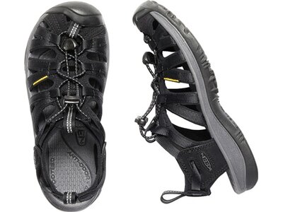 KEEN Damen Sandalen WHISPER W-BLACK/MAGNET Schwarz