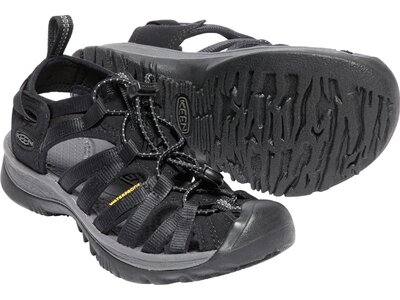 KEEN Damen Sandalen WHISPER W-BLACK/MAGNET Schwarz