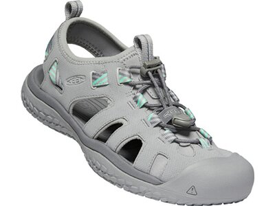 KEEN Damen Trekkingsandale SOLR SANDAL W-LIGHT GRAY/OCEAN WAVE Grau