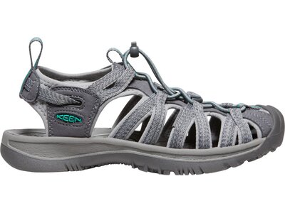 KEEN Damen Trekkingsandale WHISPER W-MEDIUM GREY/PEACOCK GREEN Grau