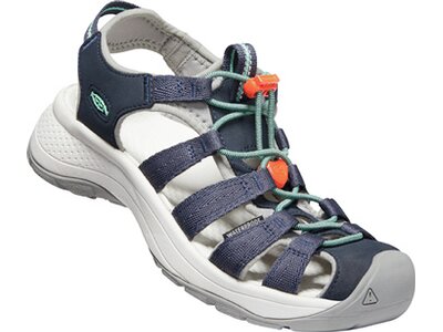 KEEN Damen Trekkingsandale ASTORIA WEST SANDAL W-NAVY/BEVELED GLASS Blau