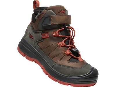 KEEN Kinder Multifunktionsstiefel REDWOOD MID WP Y-COFFEE BEAN/PICANTE Grau