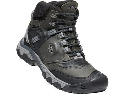 KEEN Herren Trekkingstiefel RIDGE FLEX MID WP M-MAGNET/BLACK Grau