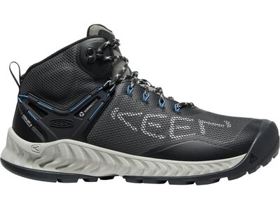 KEEN Herren Trekkingstiefel NXIS EVO MID WP M-MAGNET/BRIGHT COBALT Schwarz