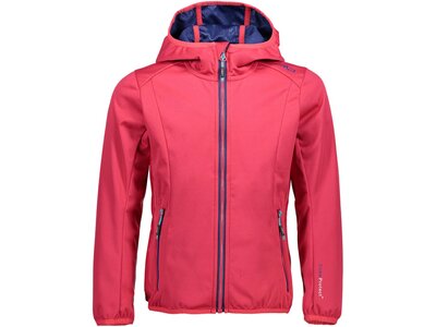 CMP Kinder Funktionsjacke Softshelljacke Girl Fix Hood Jacket Rot