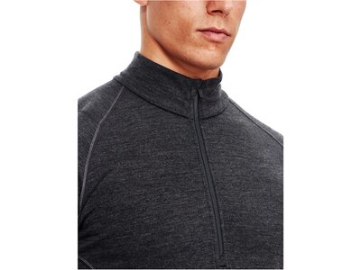 ICEBREAKER Merino Herren Shirt BodyfitZONE Winter Zone Long Sleeve Half Zip Langarm Schwarz