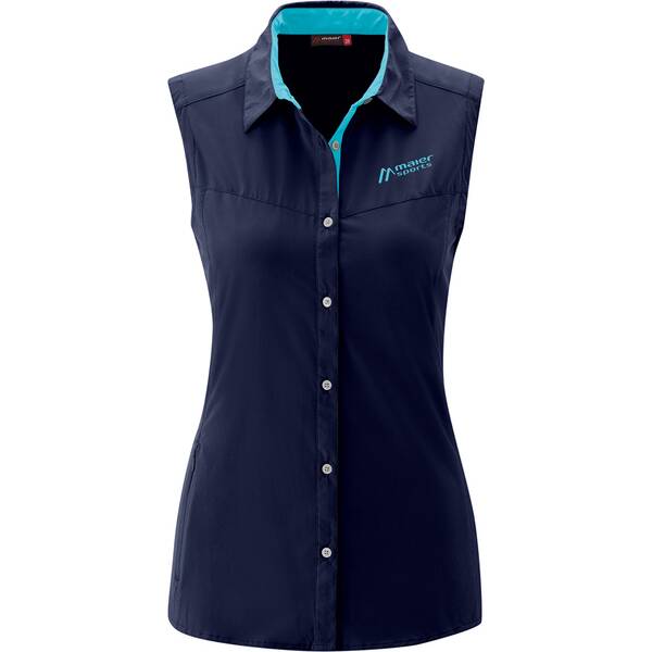 MAIER SPORTS Damen Bluse Sinnes W Da Bluse o. Arm el. › Blau  - Onlineshop Intersport