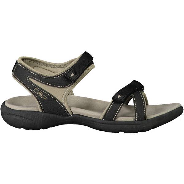 Sandales Randonnée CMP Adib WMN - Bride Cheville - Gris Noir - Semelle Caoutchouc - 37 EU