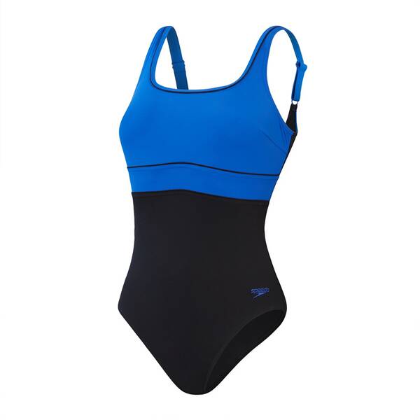 SPEEDO Damen Schwimmanzug SPDSCU CNTR ECLIPSE 1PC AF BLACK/BLUE