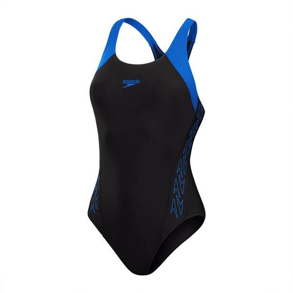 SPEEDO Damen Schwimmanzug HYPRBM SPLC RCRBCK 1PC AF BLACK/BLUE