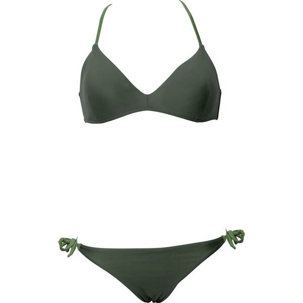 ARENA Damen Triangel Bikini Solid › Grau  - Onlineshop Intersport
