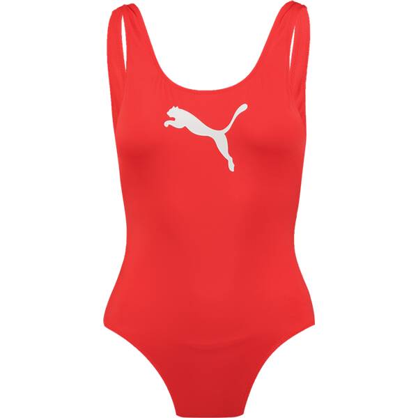 PUMA Damen Badeanzug SWIM WOMEN SWIMSUIT 1P › Rot  - Onlineshop Intersport