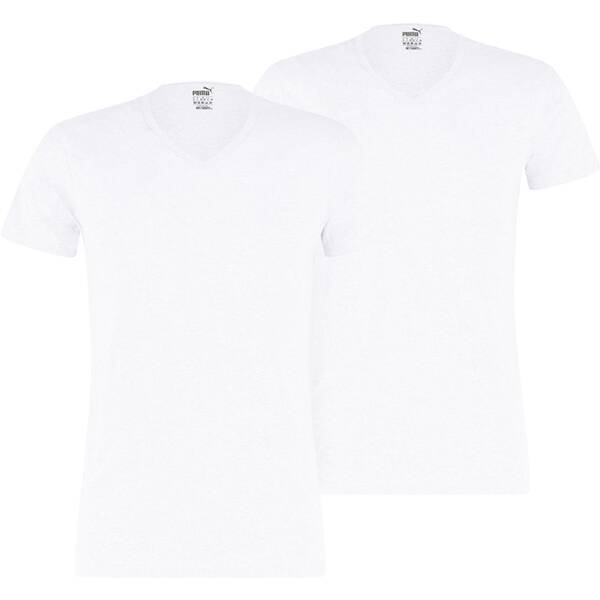 PUMA Basic Herren V-Ausschnitt T-Shirt 2er-Pack