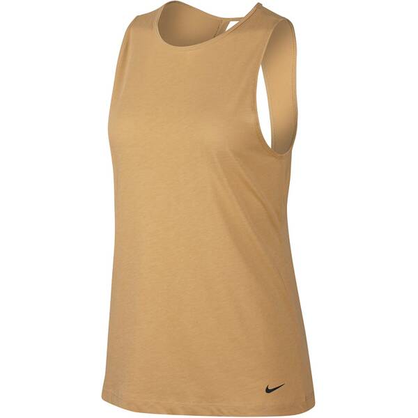 NIKE Damen Trainingstop Dri FIT › Braun  - Onlineshop Intersport