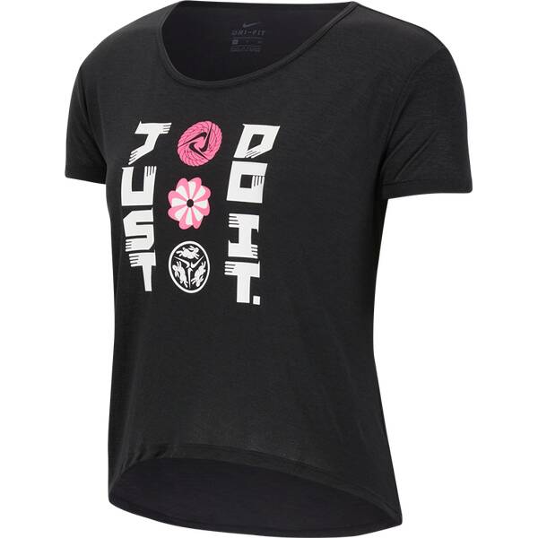 NIKE Damen Laufshirt Icon Clash Kurzarm › Schwarz  - Onlineshop Intersport