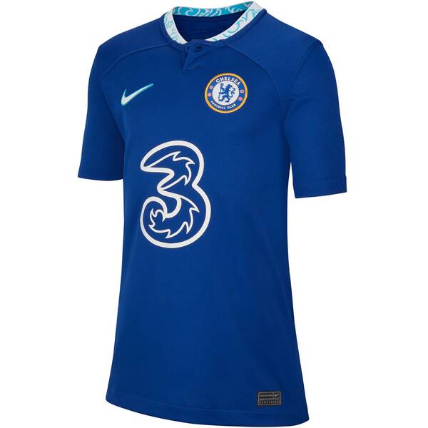 NIKE Kinder Fantrikot Chelsea FC 2022 23 Stadium Home › Blau  - Onlineshop Intersport