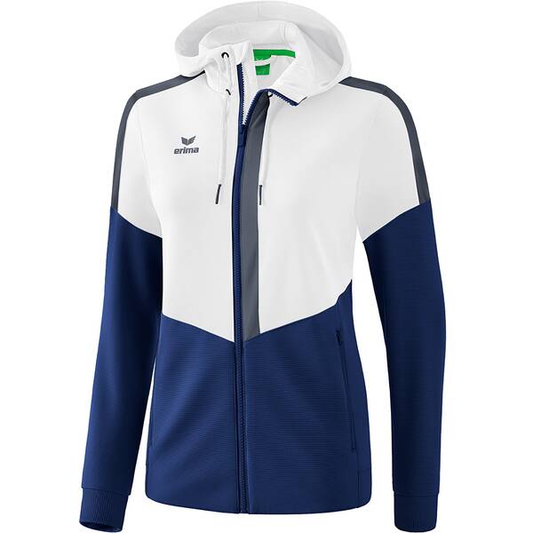 ERIMA Fußball Teamsport Textil Jacken Squad Kapuzen Trainingsjacke Damen › Weiß  - Onlineshop Intersport