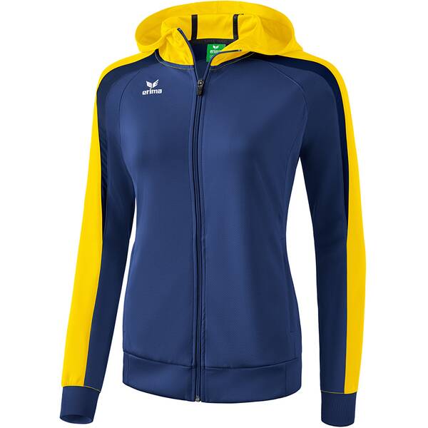 ERIMA Damen Liga 2.0 Trainingsjacke mit Kapuze › Blau  - Onlineshop Intersport