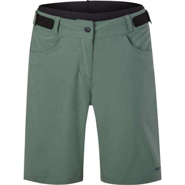 ZIENER Damen Fahrradhose PEIKA X FUNCTION lady (shorts) › Grün  - Onlineshop Intersport