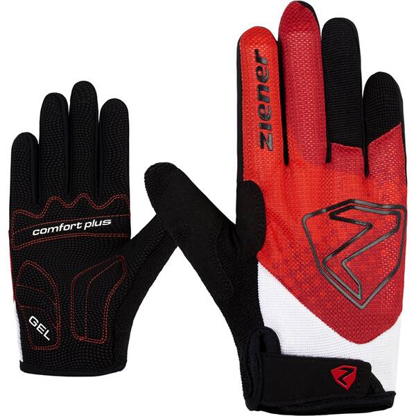 ZIENER Kinder Fahrradhandschuh COLJA long junior bike glove › Rot  - Onlineshop Intersport