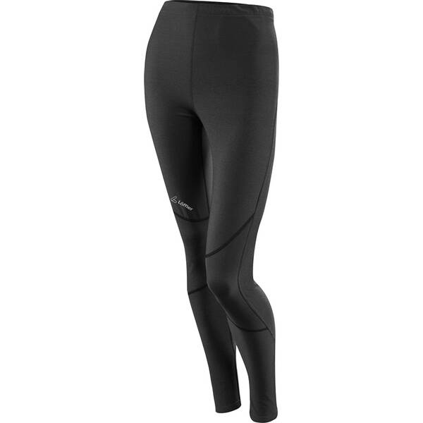 LÖFFLER Damen RUNNING TIGHTS LANG › Schwarz  - Onlineshop Intersport