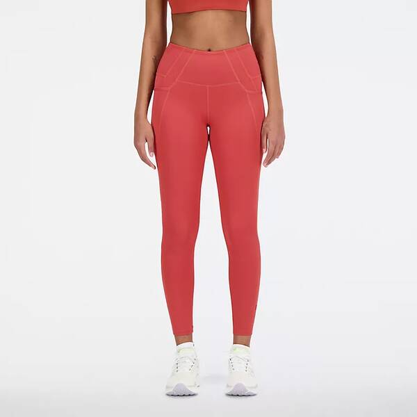 NEW BALANCE Damen Tights Shape Shield 7 8 High Rise Pocket Tight › Rot  - Onlineshop Intersport