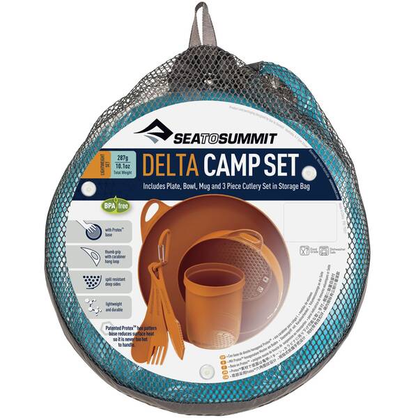SEA TO SUMMIT Camping Zubehör Delta Camp Set (Bowl Plate Mug Cutlery) Pacific Blue