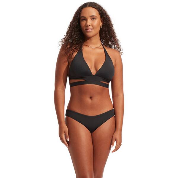 SEAFOLLY Damen Bikinihose Seafolly Collective Hipster Pant › Schwarz  - Onlineshop Intersport