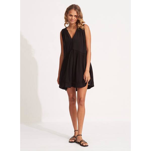Ladder Detail Dress Black L