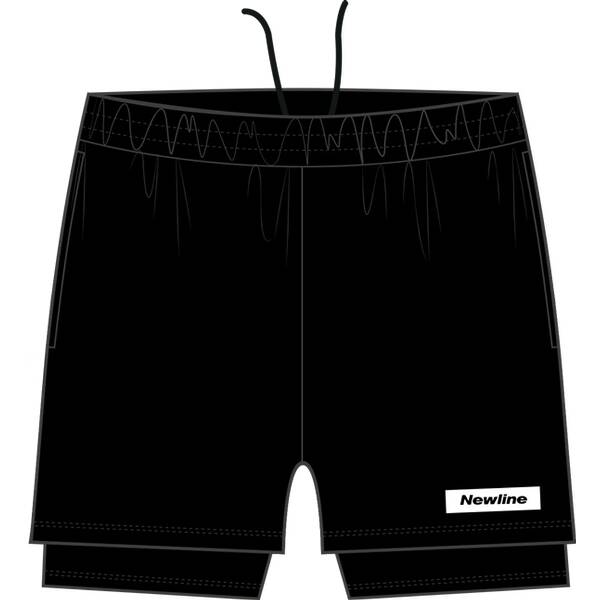NEWLINE Herren Shorts Black 2-Lay