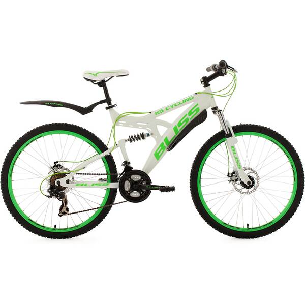  Fully Mountainbike Bliss 26 Zoll wei?-gr?n 112 47