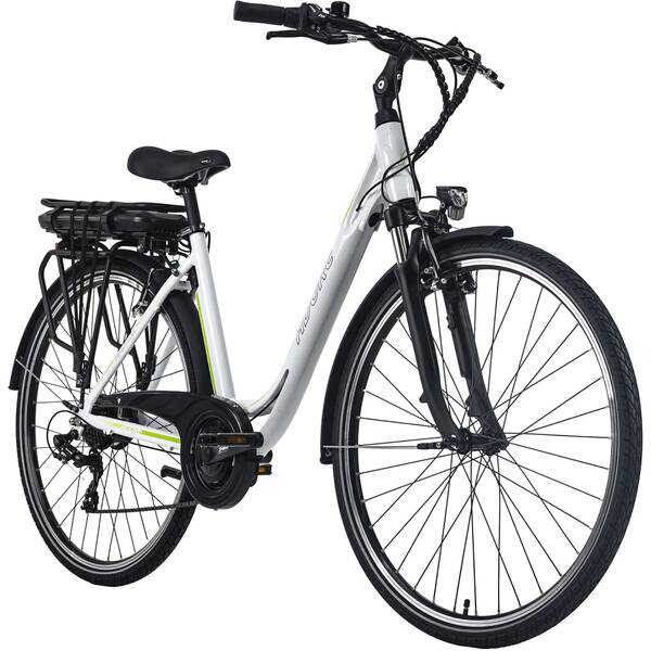  Pedelec E-Bike Cityfahrrad 28''  Versailles wei?-gr?n 112 48