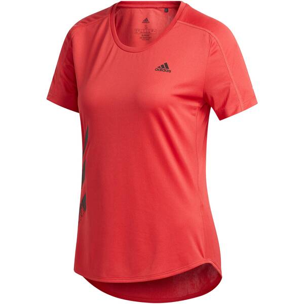 ADIDAS Damen Laufshirt Run It 3S › Rot  - Onlineshop Intersport