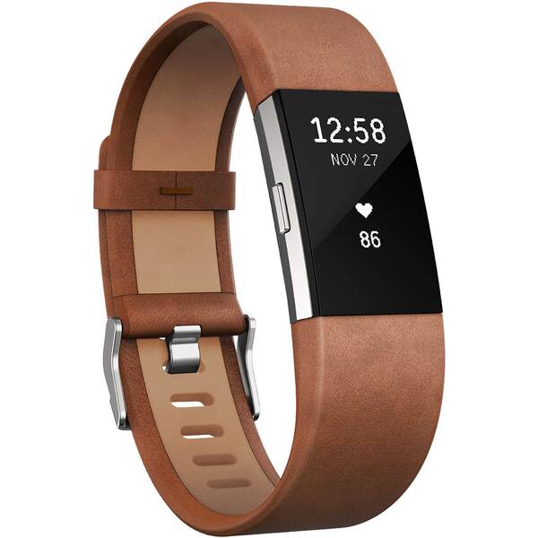 fitbit Leder Band, Brown Large für CHARGE2 000 -