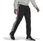 Vorschau: adidas Herren AEROREADY Essentials Tapered Cuff Woven 3-Streifen Hose