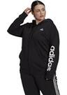 Vorschau: adidas Damen Essentials Logo Kapuzenjacke – Große Größen