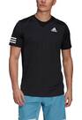 Vorschau: ADIDAS Herren Tennis Shirt "Club 3 Stripes" Kurzarm