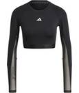 Vorschau: ADIDAS Damen Shirt Hyperglam Training Crop-Shirt