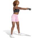 Vorschau: ADIDAS Damen Tight Training Essentials 3-Streifen High-Waisted kurze