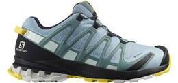 Vorschau: SALOMON Damen Trailrunningschuhe SHOES XA PRO 3D v8 GTX W Zen Blue/Wht/Go